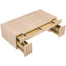  Meridian Stanton Natural Oak Veneer And Solid Wood Coffee Table IMAGE 10