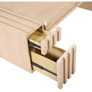  Meridian Stanton Natural Oak Veneer And Solid Wood Coffee Table IMAGE 11