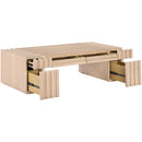  Meridian Stanton Natural Oak Veneer And Solid Wood Coffee Table IMAGE 6