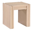  Meridian Stanton Natural Oak Veneer And Solid Wood End Table IMAGE 1