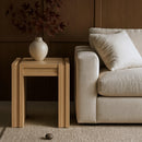  Meridian Stanton Natural Oak Veneer And Solid Wood End Table IMAGE 2