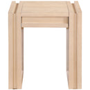  Meridian Stanton Natural Oak Veneer And Solid Wood End Table IMAGE 3