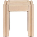  Meridian Stanton Natural Oak Veneer And Solid Wood End Table IMAGE 5