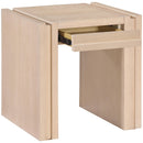 Meridian Stanton Natural Oak Veneer And Solid Wood End Table IMAGE 6
