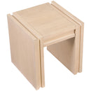  Meridian Stanton Natural Oak Veneer And Solid Wood End Table IMAGE 8
