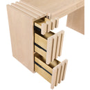  Meridian Stanton Natural Oak Veneer And Solid Wood Console Table IMAGE 11