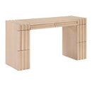  Meridian Stanton Natural Oak Veneer And Solid Wood Console Table IMAGE 1