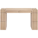  Meridian Stanton Natural Oak Veneer And Solid Wood Console Table IMAGE 3
