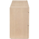  Meridian Stanton Natural Oak Veneer And Solid Wood Console Table IMAGE 4