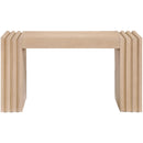  Meridian Stanton Natural Oak Veneer And Solid Wood Console Table IMAGE 5
