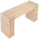  Meridian Stanton Natural Oak Veneer And Solid Wood Console Table IMAGE 8