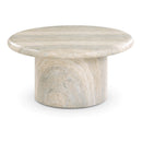  Meridian Emara Natural Concrete And Fiberglass Indoor / Outdoor Coffee Table IMAGE 1