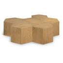  Meridian Eternal Natural Oak Wood 6 pc Modular Coffee Table IMAGE 1