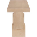  Meridian Anzio Natural Oak Veneer And Solid Wood Console Table IMAGE 4