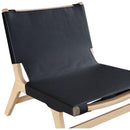  Meridian Rawlins Black Vegan Leather Upholstered Accent Chair IMAGE 5