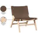  Manufacturer Color_Brown -- Rawlins Brown Vegan Leather Upholstered Accent Chair IMAGE 9