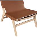  Meridian Rawlins Cognac Vegan Leather Upholstered Accent Chair IMAGE 6