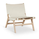  Meridian Rawlins Cream Vegan Leather Upholstered Accent Chair IMAGE 1