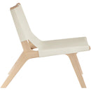  Meridian Rawlins Cream Vegan Leather Upholstered Accent Chair IMAGE 3