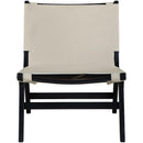 Meridian Rawlins Beige Vegan Leather Upholstered Accent Chair IMAGE 3