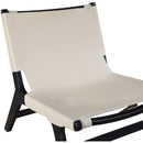  Meridian Rawlins Beige Vegan Leather Upholstered Accent Chair IMAGE 6
