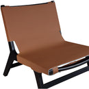 Meridian Rawlins Cognac Vegan Leather Upholstered Accent Chair IMAGE 6