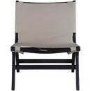  Meridian Rawlins Taupe Vegan Leather Upholstered Accent Chair IMAGE 3