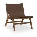  Meridian Rawlins Brown Vegan Leather Upholstered Accent Chair IMAGE 1