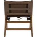  Manufacturer Color_Brown -- Rawlins Brown Vegan Leather Upholstered Accent Chair IMAGE 4