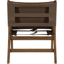  Meridian Rawlins Brown Vegan Leather Upholstered Accent Chair IMAGE 4