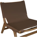  Meridian Rawlins Brown Vegan Leather Upholstered Accent Chair IMAGE 5