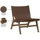  Manufacturer Color_Brown -- Rawlins Brown Vegan Leather Upholstered Accent Chair IMAGE 9
