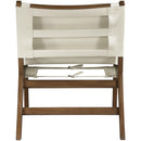  Meridian Rawlins Cream Vegan Leather Upholstered Accent Chair IMAGE 4