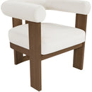  Manufacturer Color_Cream -- Arienzo Cream Velvet Performance Fabric Upholstered Accent Chair IMAGE 6