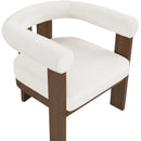  Manufacturer Color_Cream -- Arienzo Cream Velvet Performance Fabric Upholstered Accent Chair IMAGE 7