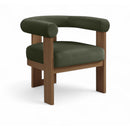  Manufacturer Color_Green -- Arienzo Green Velvet Performance Fabric Upholstered Accent Chair IMAGE 1