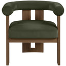  Manufacturer Color_Green -- Arienzo Green Velvet Performance Fabric Upholstered Accent Chair IMAGE 3