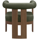  Meridian Arienzo Green Velvet Performance Fabric Upholstered Accent Chair IMAGE 5