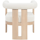  Manufacturer Color_Cream -- Arienzo Cream Velvet Performance Fabric Upholstered Accent Chair IMAGE 5