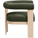  Manufacturer Color_Green -- Arienzo Green Velvet Performance Fabric Upholstered Accent Chair IMAGE 4