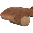  Meridian Marcella Cognac Fabric Upholstered Chaise Lounge IMAGE 7