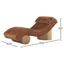  Manufacturer Color_Cognac -- Marcella Cognac Fabric Upholstered Chaise Lounge IMAGE 9