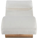  Manufacturer Color_Cream -- Marcella Cream Fabric Upholstered Chaise Lounge IMAGE 3