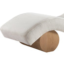  Meridian Marcella Cream Fabric Upholstered Chaise Lounge IMAGE 7