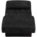  Meridian Marcella Black Fabric Upholstered Chaise Lounge IMAGE 3