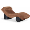  Manufacturer Color_Cognac -- Marcella Cognac Fabric Upholstered Chaise Lounge IMAGE 1