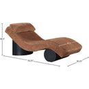  Manufacturer Color_Cognac -- Marcella Cognac Fabric Upholstered Chaise Lounge IMAGE 9