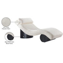  Meridian Marcella Cream Fabric Upholstered Chaise Lounge IMAGE 10