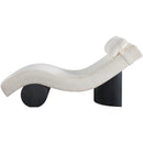  Manufacturer Color_Cream -- Marcella Cream Fabric Upholstered Chaise Lounge IMAGE 4