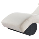  Meridian Marcella Cream Fabric Upholstered Chaise Lounge IMAGE 7